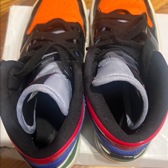 Jordan Women's Sneakers - Orange, Blue, Black, Green - Picture 5 of 6